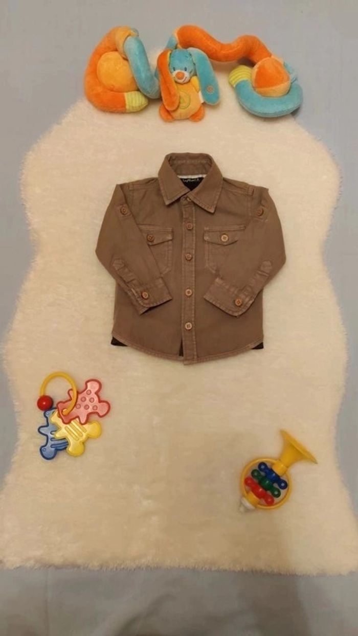Chemise manches longues style aventuriers T. 6 mois Influx - photo numéro 2