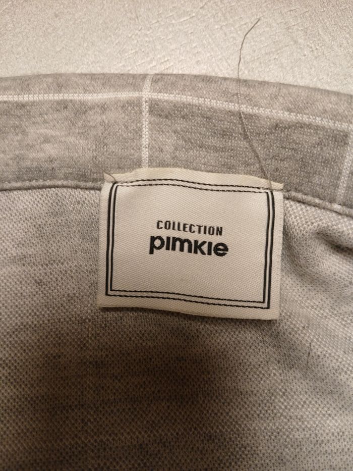 Longue veste blazer grise à carreaux Pimkie - photo numéro 3