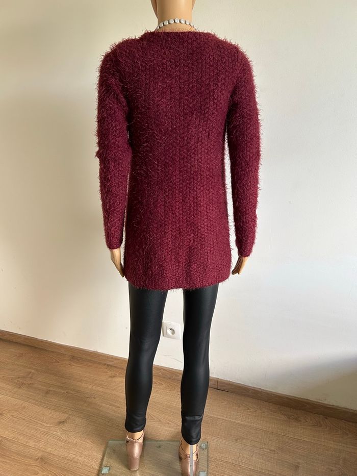 Cardigan bordeaux tout doux Morgan taille XS jamais porté - photo numéro 6