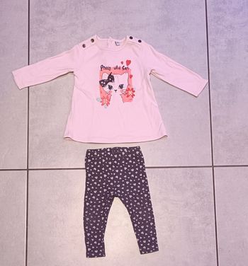 Ensemble fille - 12 mois