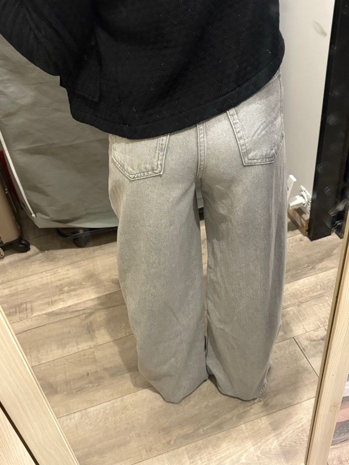 jeans wide leg gris - photo numéro 9