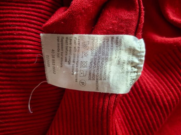 Pull rouge tl - photo numéro 4