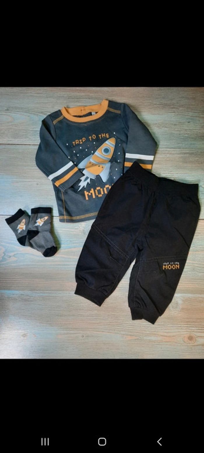 Ensemble 3 pièces 6 mois garçon 👦