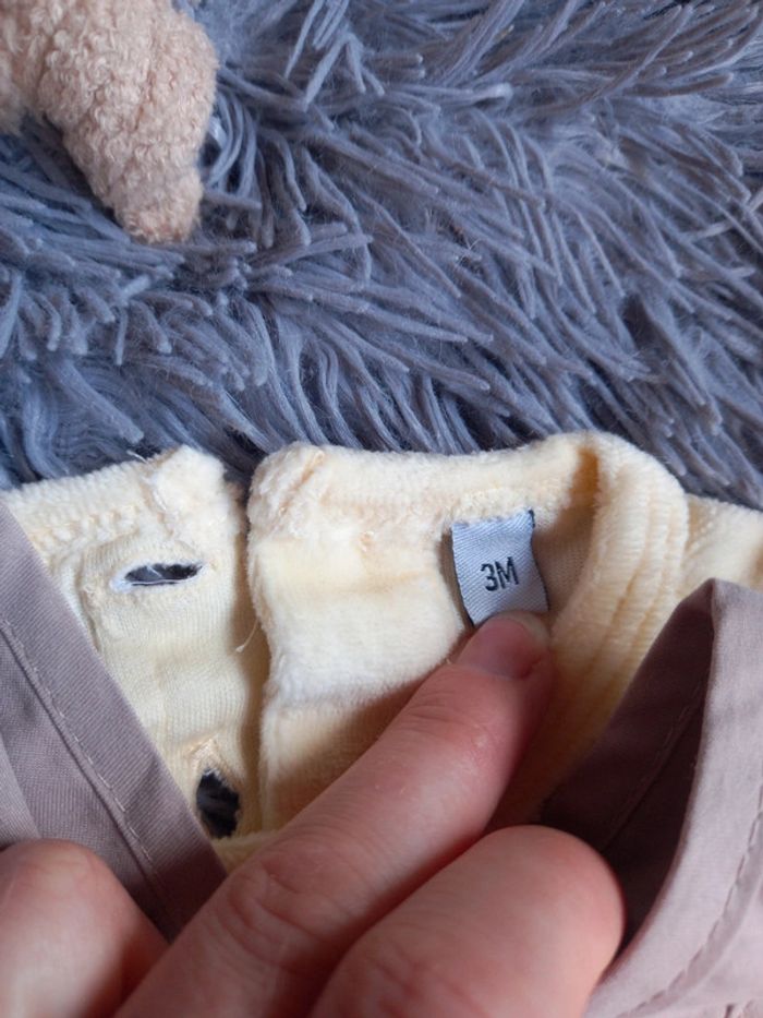 Salopette + sous pull garçon 3 mois - photo numéro 3