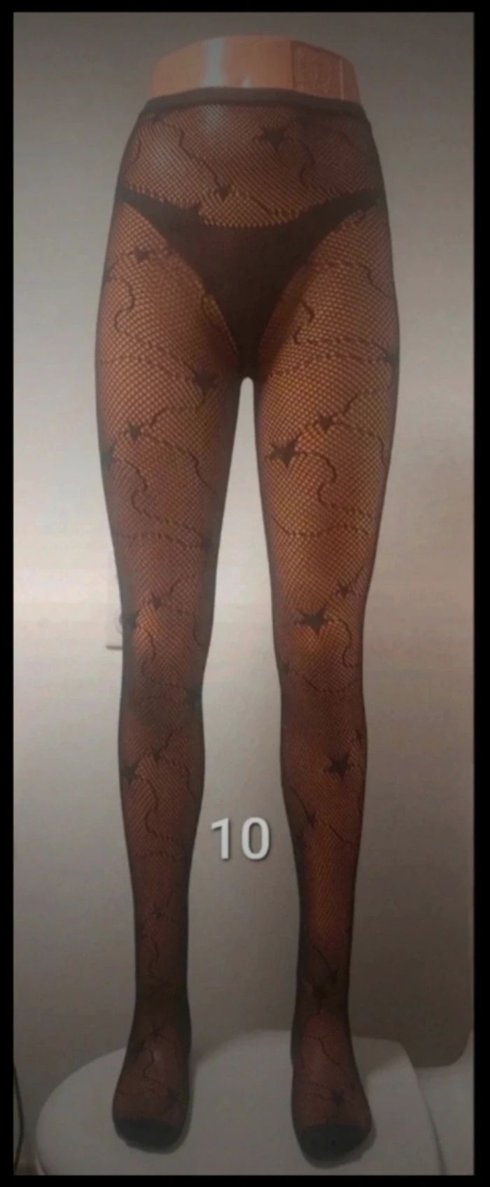 Collant résille motif fantaisie - photo numéro 2