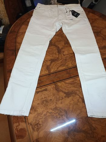 Bershka jeans blanc super skinny fit Homme taille 44