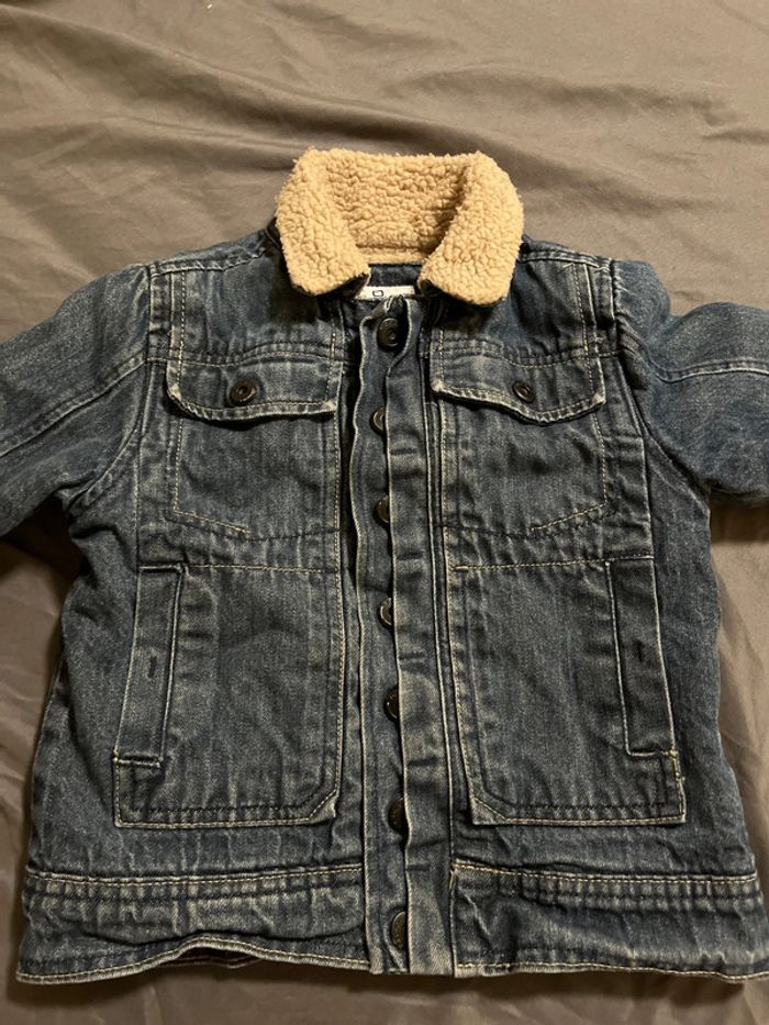 Veste chaud en jeans avec intérieur rembourré - photo numéro 2