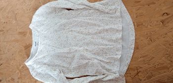 Tee shirt blanc pois jaune