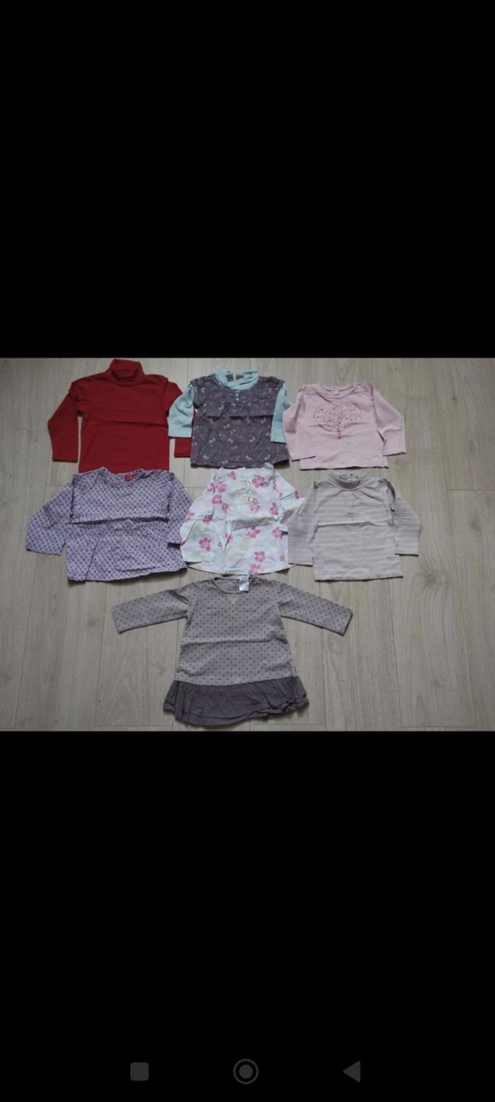 Lot de vêtements fille 12 mois automne/hiver - photo numéro 2