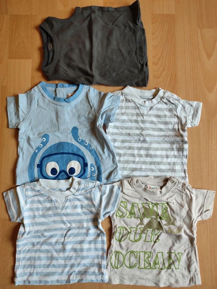 Lot de 4 t-shirts + 1 débardeur en 3 M