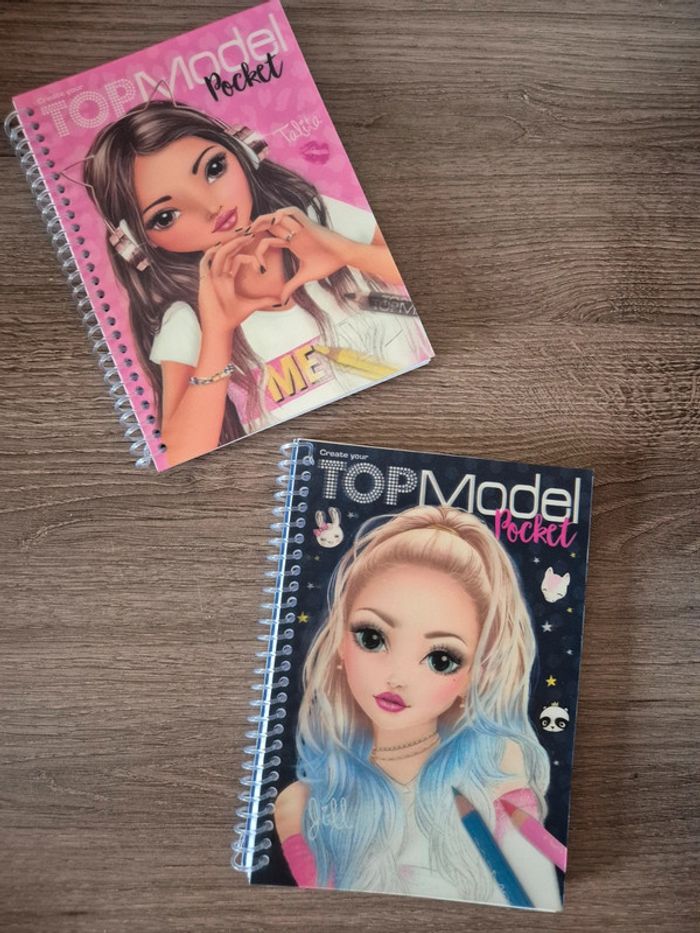 Lot de 2 carnets Top Model Pocket