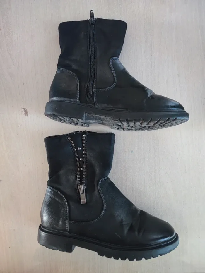 Bottines noires fille taille 32 - photo numéro 3