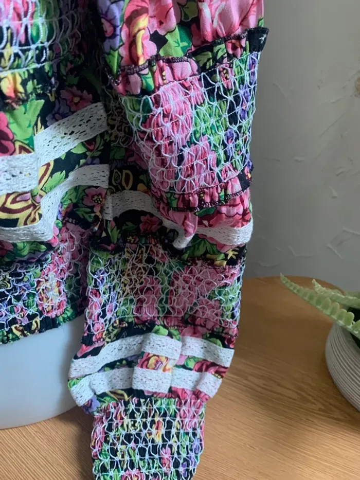 Blouse taille 38marque Barok fleurie - photo numéro 3