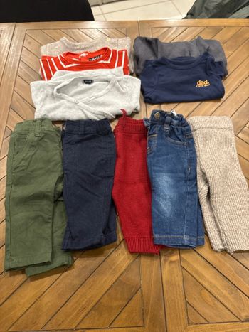 Lot 5 ensembles garçon 6 mois