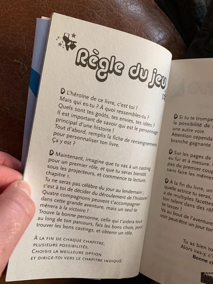 À toi de devenir star de cinéma livre tests jeu 🎰 énigmes - photo numéro 5