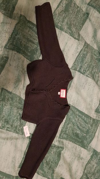 Boléro anthracite, neck neck, 3 ans