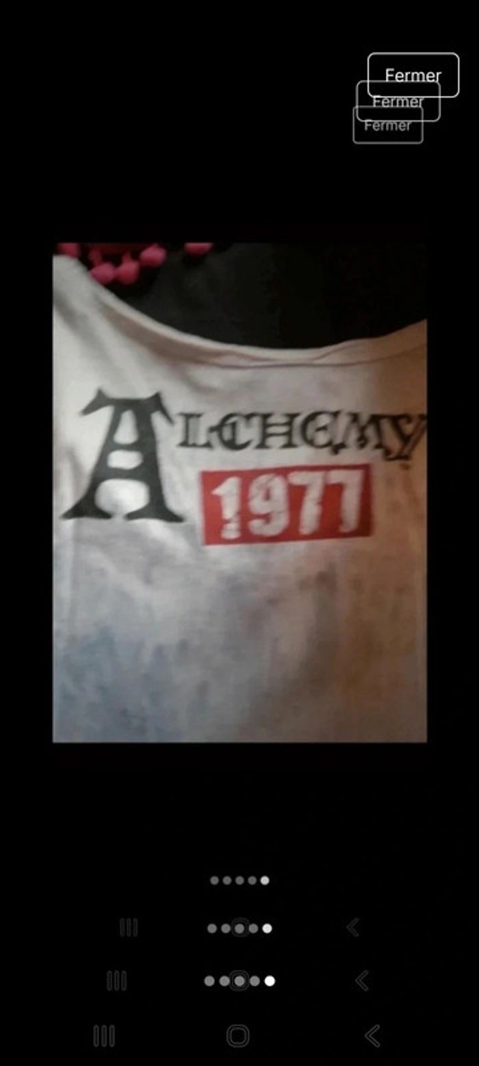 Tee-shirt motif tête de mort sur drapeau - photo numéro 5