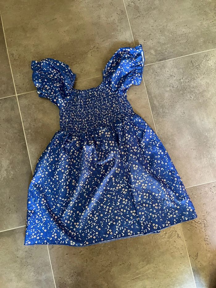 Shein robe à fleurs bleue - 7/8 ans - photo numéro 5