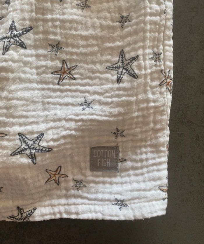 Robe Cotton Fish blanc/bleu marine 24 mois/86 cm [ref.18B038] - photo numéro 3
