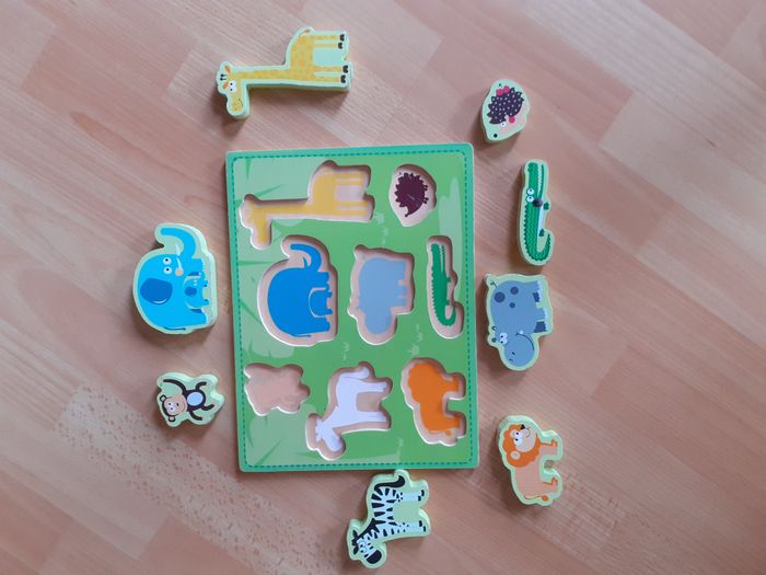 Puzzle animaux de la savane - Dès 12 mois - Quasi neuf - photo numéro 2