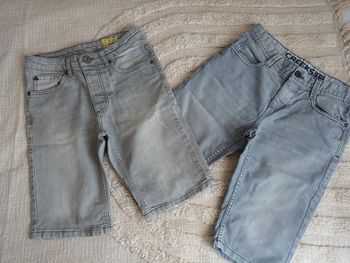 Lot de 2 shorts bermudas en jean gris 12 ans