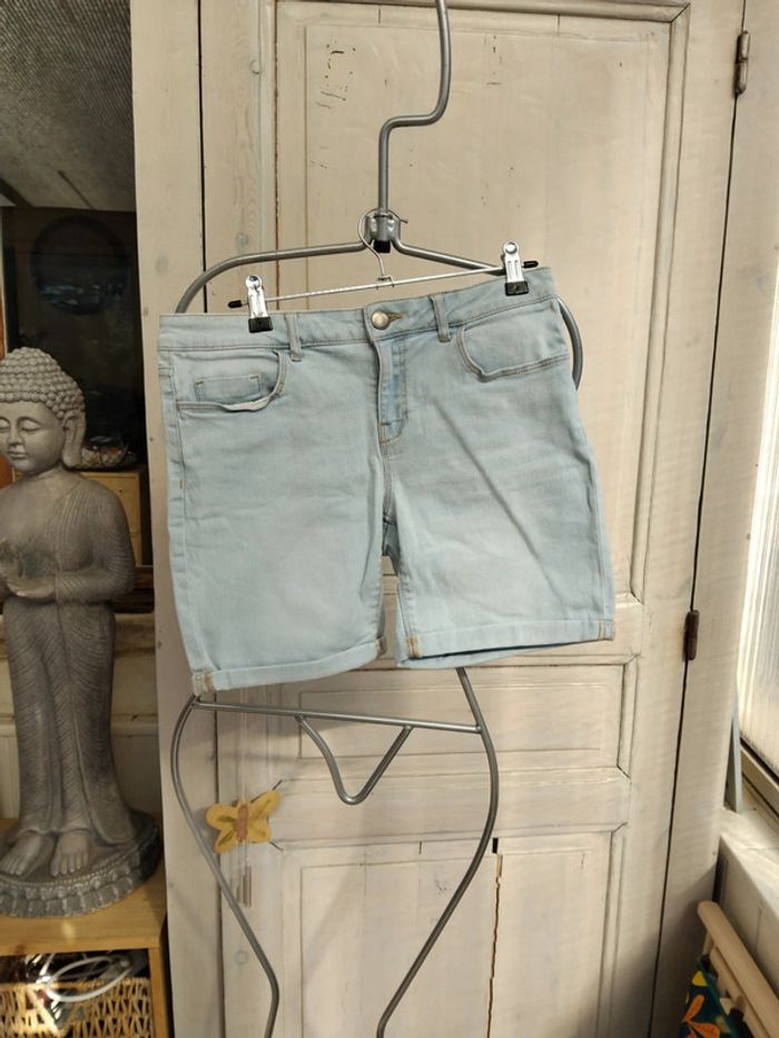 Short en jean bleu