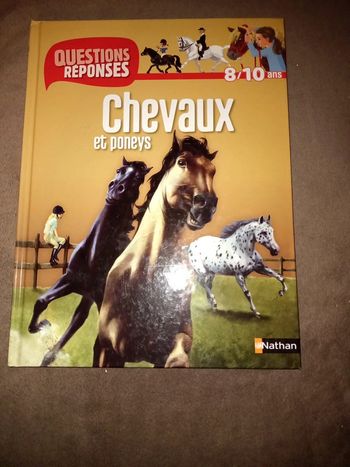 Livre questions réponses chevaux et poneys 8/10 ans 🔂
