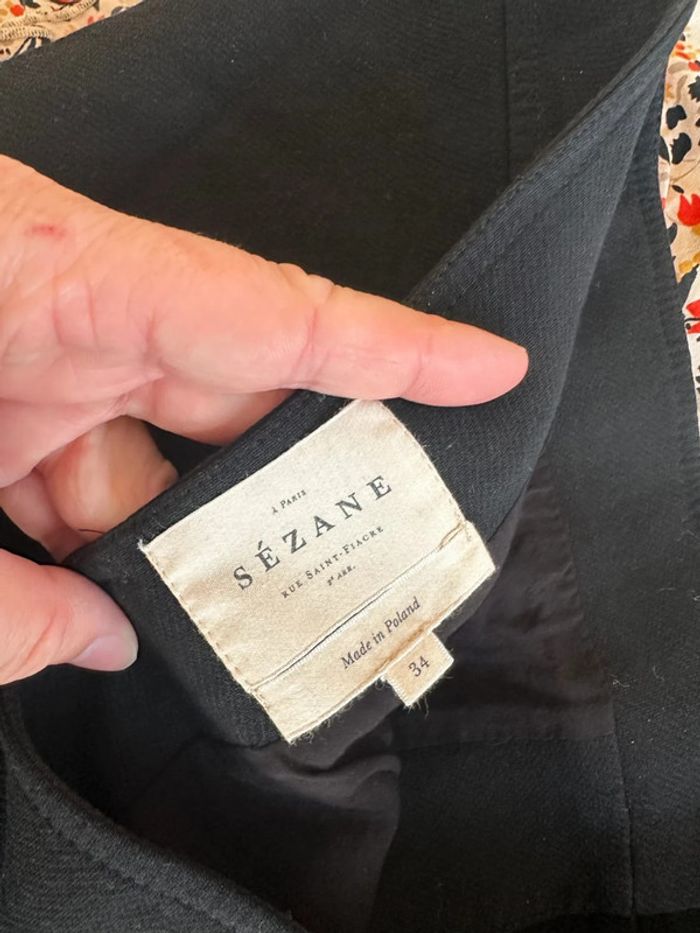 Jupe noire avec gros boutons- Sézane - photo numéro 3