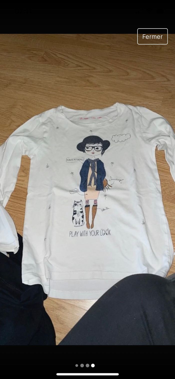 Lot de 4 tee-shirts fille - photo numéro 2