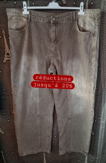 Jean effet délavé taille 4xl