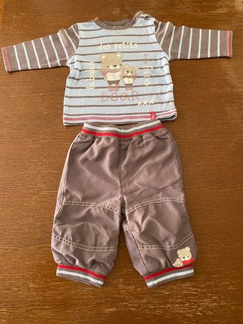 Ensemble t-shirt + pantalon ours