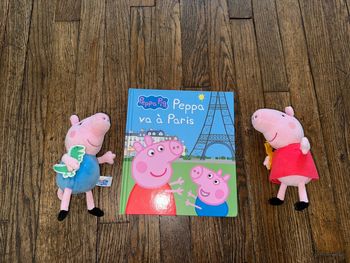Lot livre et peluches peppa pig