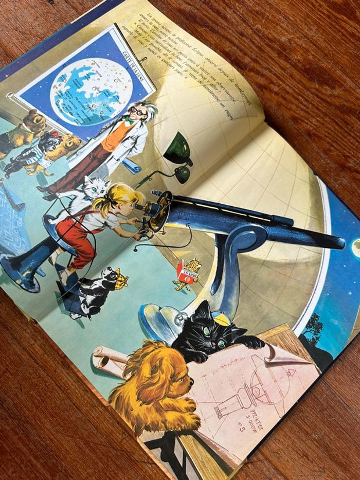 1970 Livre ancien Caroline sur la Lune espace Grands albums Hachette bd Pierre Probst vintage - photo numéro 4