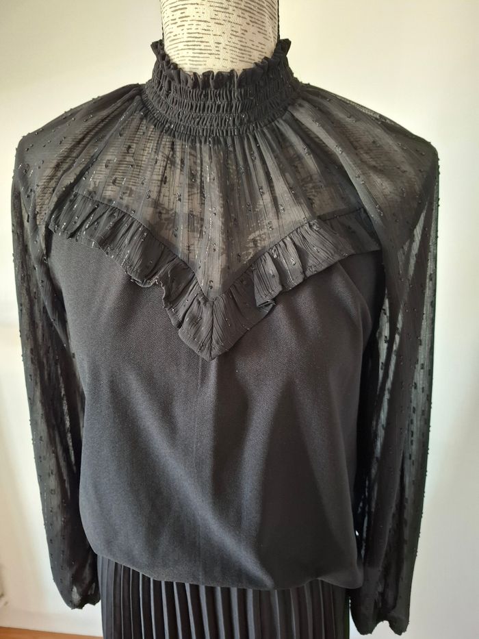 Blouse noire , chemise, manches longues Morgan - photo numéro 6