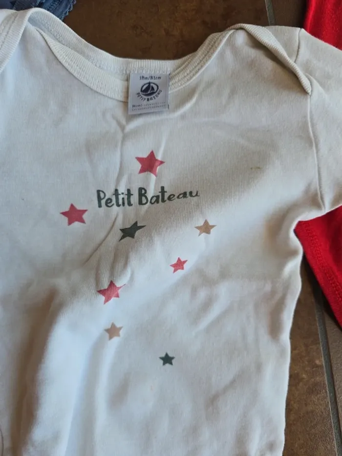 Lot de 4 bodies manches longues petit bateau - photo numéro 5