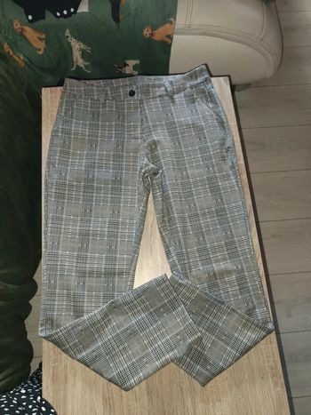 Pantalon habillé a carreaux taille L
