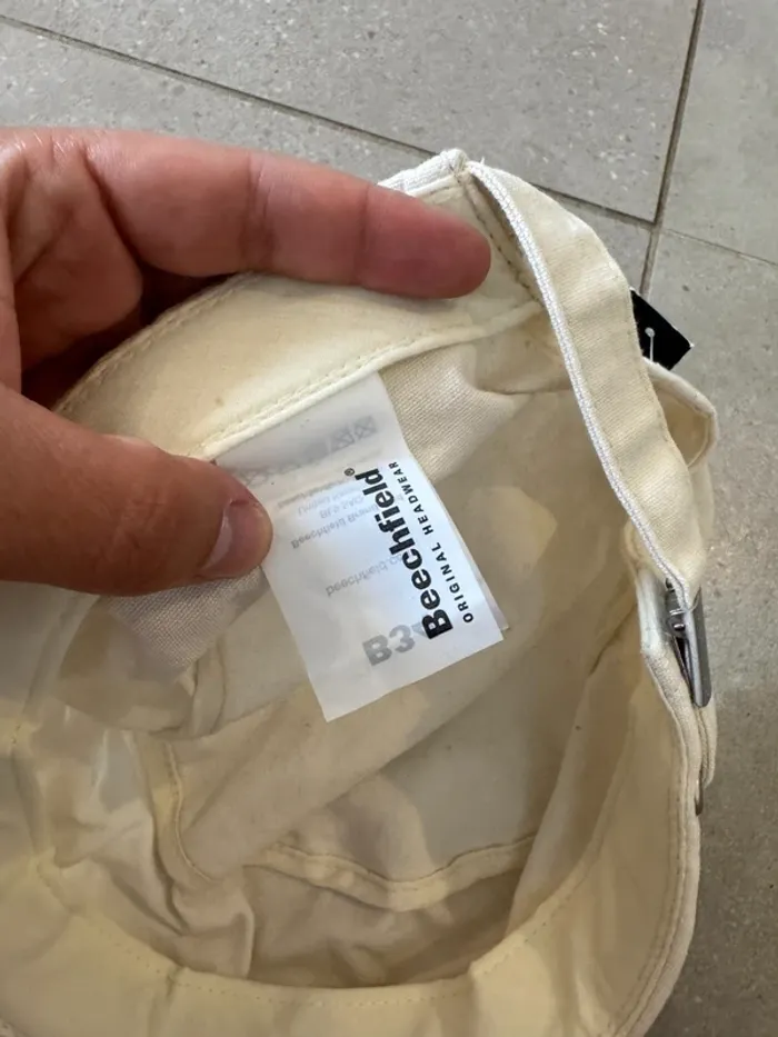 Casquette blanche Beechfield, neuve, taille unique - photo numéro 3