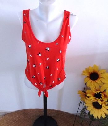 débardeur court taille XL Mickey - 60% coton et 40% polyester