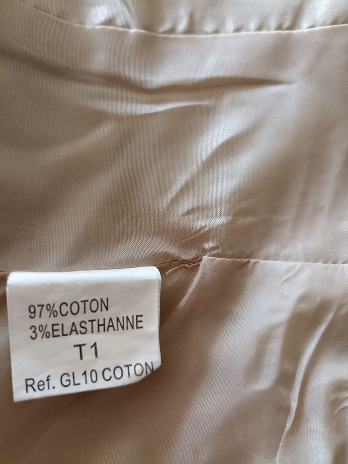 Gilet de costume beige élégant - LULUMARY - Taille 1 (S) - photo numéro 5
