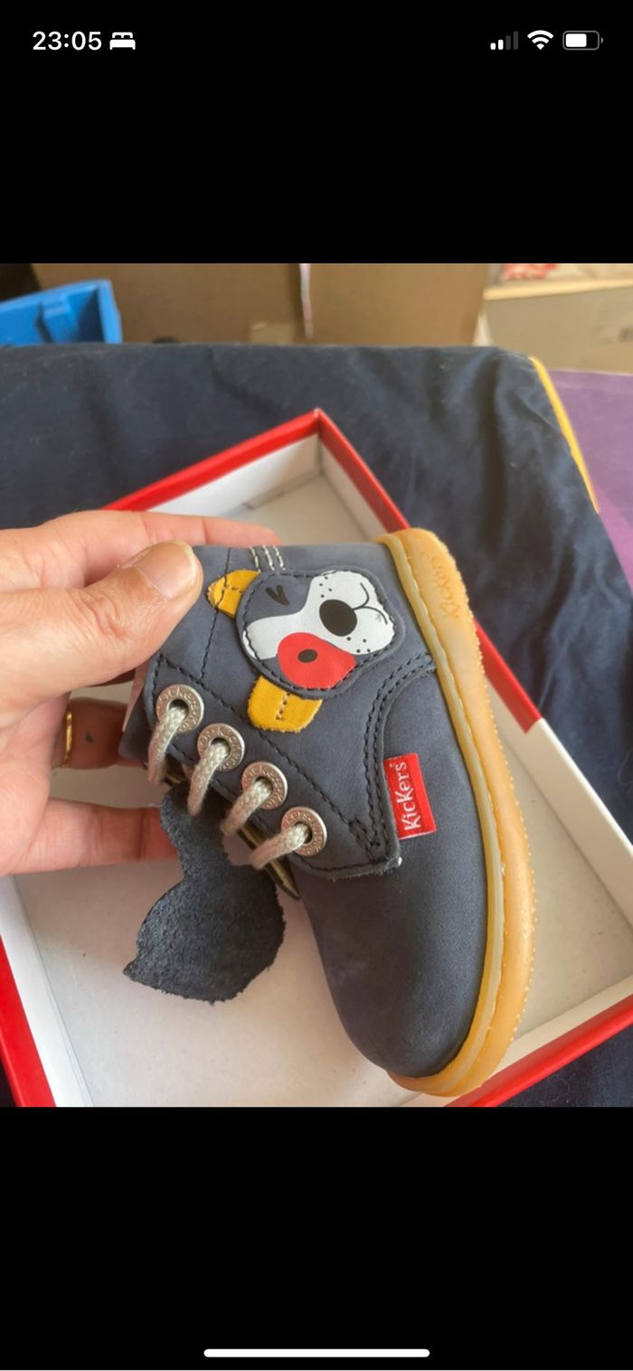 Chaussures Kickers kickbillista Marine Chien - photo numéro 3