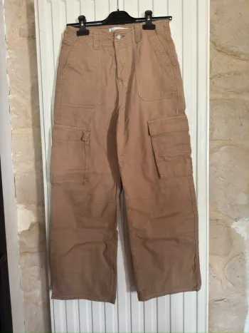 Cargo marron Stradivarius - Taille S