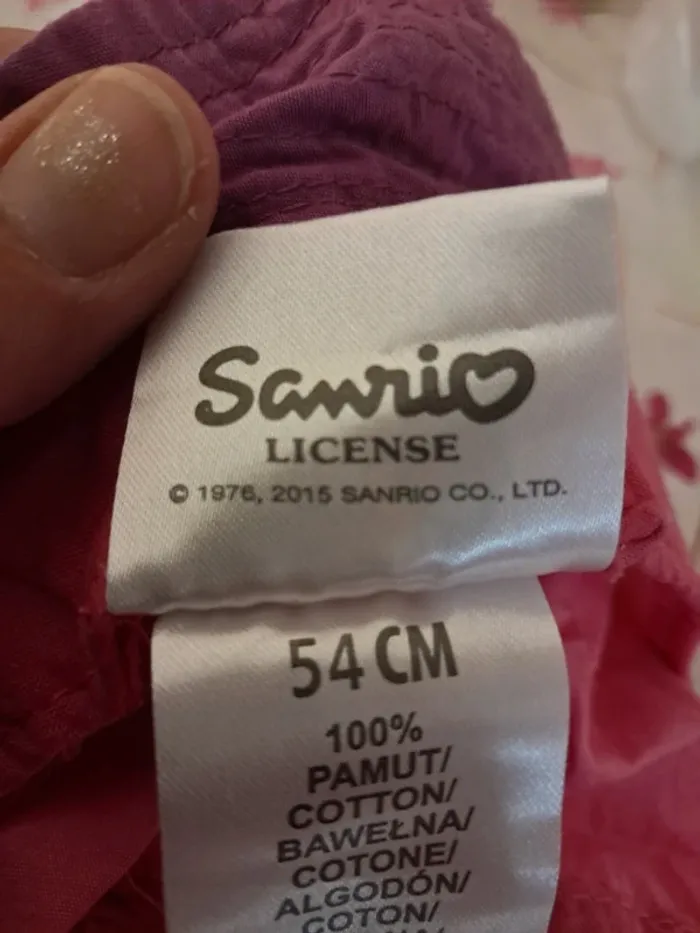 Ravissant chapeau / bob Hello Kitty Sanrio 100%coton, rose et violet - T54 - photo numéro 7