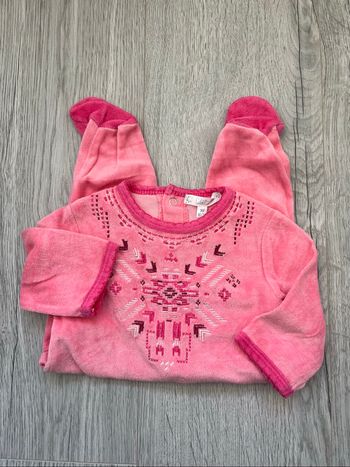 Pyjama rose bébé Kitchoun – 3 mois / 60 cm 🌸