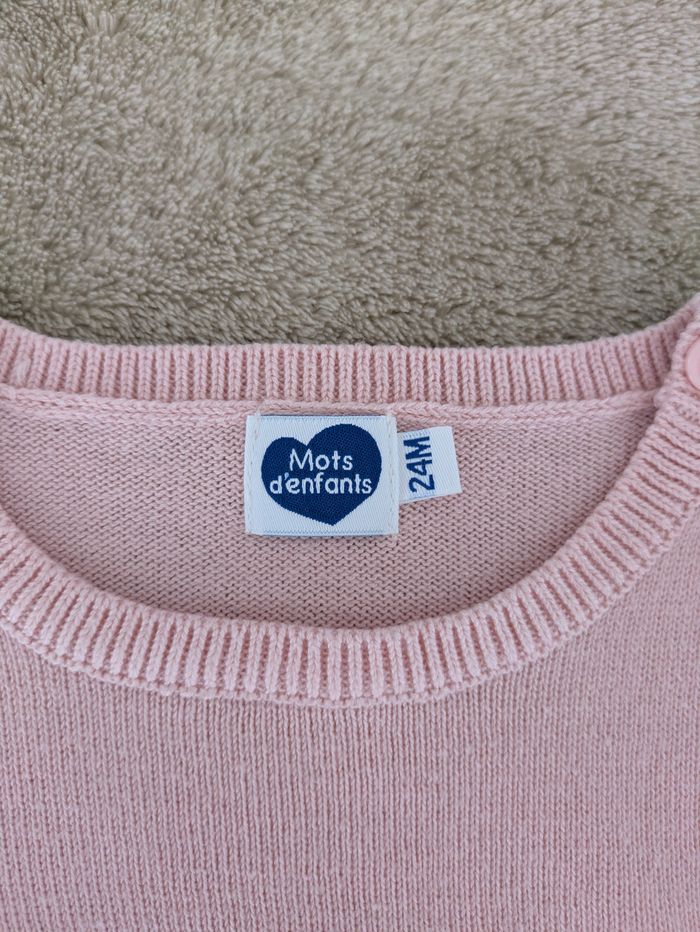 Adorable Pull Fille "Bisous à L'infini" - photo numéro 2