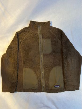 Polaire Patagonia full zip marron kaki – technical vintage | Taille M homme