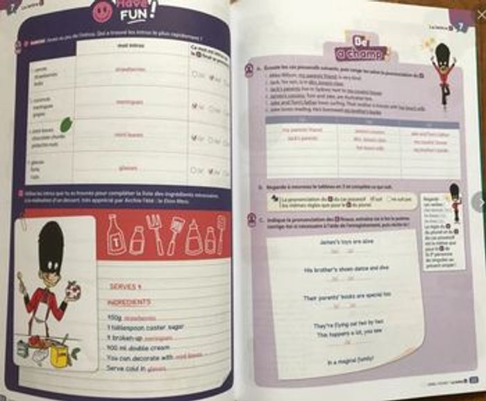 Be a Champ! - Mon cahier de prononciation - Anglais Collège - avec corrigés - photo numéro 2