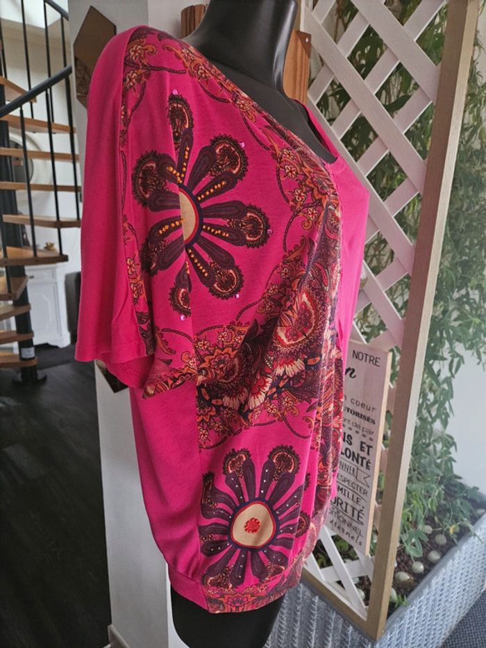 Desigual blouse Fushia taille S - photo numéro 6