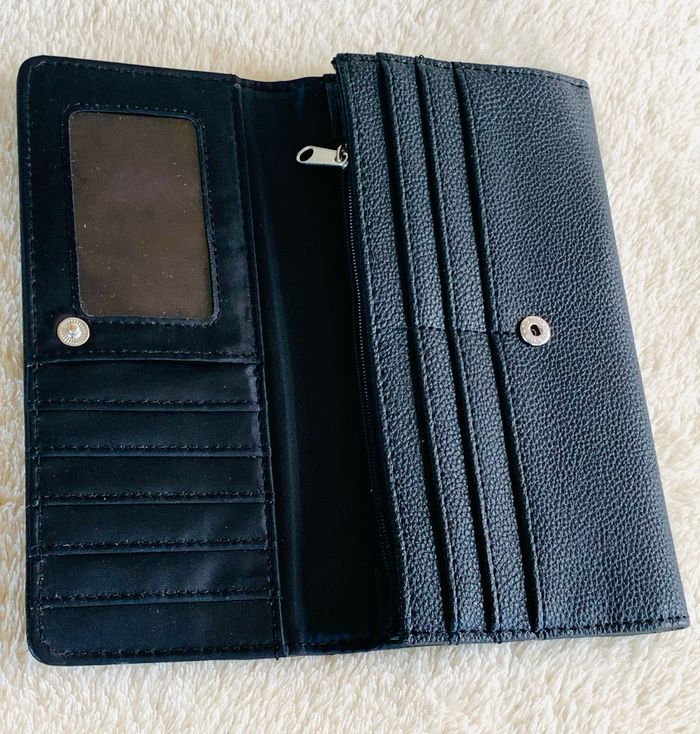 Lot 2 portefeuilles noir simili cuir texturés - photo numéro 4