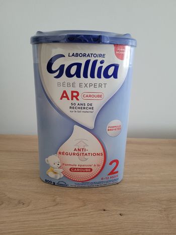 7 boîtes de lait Gallia AR Caroube 2 ème age