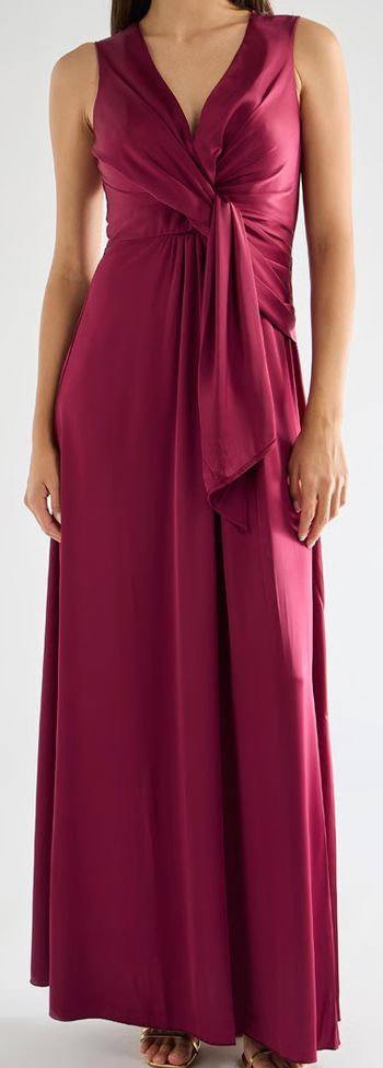 Rinascimento - Robe longue - Bordeaux - XS